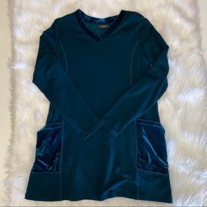 Susan Graver Weekend Tunic with velvet pockets